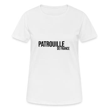 Patrouille de France airshow Army plane - Women's Breathable T-Shirt - white - Front - AI Model Female 172 dark (172cm)