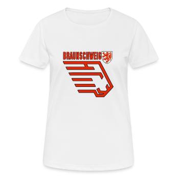 Braunschweig - Frauen T-Shirt atmungsaktiv - Weiß - Vorne - AI Model Female 172 dark (172cm)