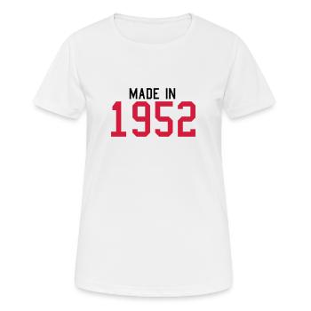1952 - Women's Breathable T-Shirt - white - Front - AI Model Female 172 dark (172cm)