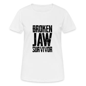 Broken Jaw Survivor 3 - Women's Breathable T-Shirt - white - Front - AI Model Female 172 dark (172cm)