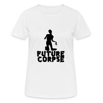 Future Corpse - Frauen T-Shirt atmungsaktiv - Weiß - Vorne - AI Model Female 172 dark (172cm)