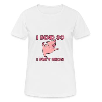 I Bend So I Don't Break - Women's Breathable T-Shirt - white - Front - AI Model Female 172 dark (172cm)