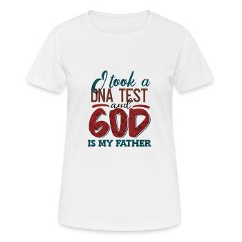 I took a DNA test and God is my father 19 - Women's Breathable T-Shirt - white - Front - AI Model Female 172 dark (172cm)