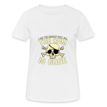 Je suis la raison pour laquelle tout le rhum a disparu - T-shirt respirant Femme - blanc - Devant - AI Model Female 172 dark (172cm)