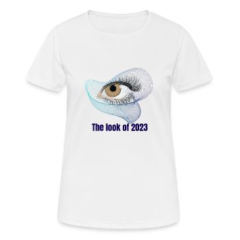The look of 2023 - T-shirt respirant Femme - blanc - Devant - AI Model Female 172 dark (172cm)