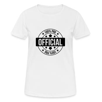 fonctionnaire / service public / mairie / état - T-shirt respirant Femme - blanc - Devant - AI Model Female 172 dark (172cm)