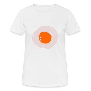 Spiegelei - Frauen T-Shirt atmungsaktiv - Weiß - Vorne - AI Model Female 172 dark (172cm)