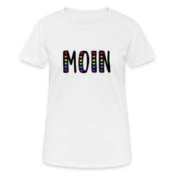 HELLO - Women's Breathable T-Shirt - white - Front - AI Model Female 172 dark (172cm)