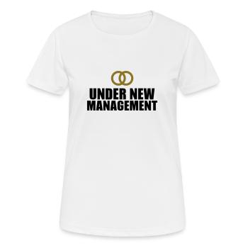 Under New Management Wedding - Women's Breathable T-Shirt - white - Front - AI Model Female 172 dark (172cm)