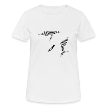 Tauchen mit Walen - Frauen T-Shirt atmungsaktiv - Weiß - Vorne - AI Model Female 172 dark (172cm)