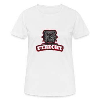 Utrecht, la paille du tonnerre - T-shirt respirant Femme - blanc - Devant - AI Model Female 172 dark (172cm)