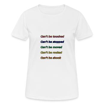 Cant be touched Roy Jones - T-shirt respirant Femme - blanc - Devant - AI Model Female 172 dark (172cm)