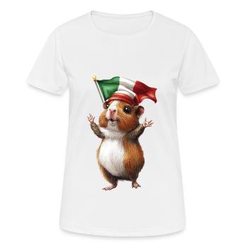 Meerschweinchen - Frauen T-Shirt atmungsaktiv - Weiß - Vorne - AI Model Female 172 dark (172cm)