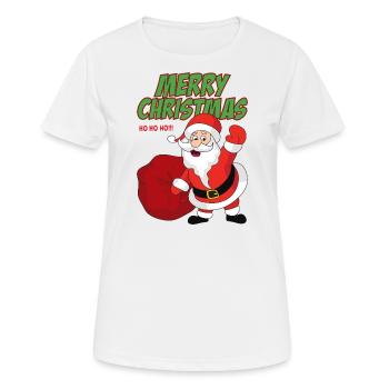 Santa Claus - Women's Breathable T-Shirt - white - Front - AI Model Female 172 dark (172cm)