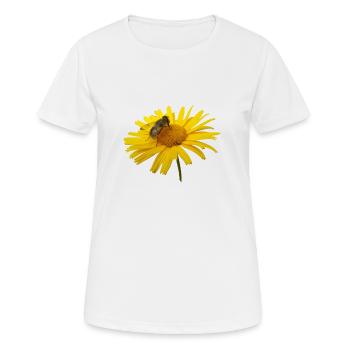 Les hoverflies sont également des insectes utiles - T-shirt respirant Femme - blanc - Devant - AI Model Female 172 dark (172cm)