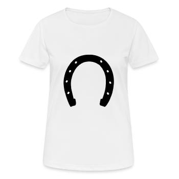 fer á cheval - T-shirt respirant Femme - blanc - Devant - AI Model Female 172 dark (172cm)
