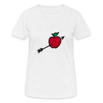 le but flèche Cupidon chouette. - T-shirt respirant Femme - blanc - Devant - AI Model Female 172 dark (172cm)
