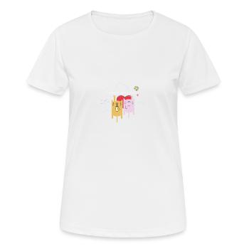 Hangout With My Love - Gift Idea - Women's Breathable T-Shirt - white - Front - AI Model Female 172 dark (172cm)