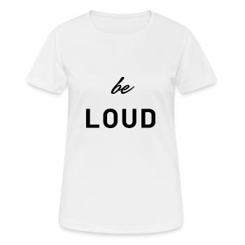 Soyez fort - T-shirt respirant Femme - blanc - Devant - AI Model Female 172 dark (172cm)