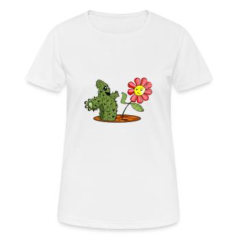 Give a hug - Frauen T-Shirt atmungsaktiv - Weiß - Vorne - AI Model Female 172 dark (172cm)
