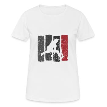 Scooter scooter kick-scooter scooter de cascade - T-shirt respirant Femme - blanc - Devant - AI Model Female 172 dark (172cm)