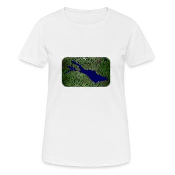 Bodensee - Frauen T-Shirt atmungsaktiv - Weiß - Vorne - AI Model Female 172 dark (172cm)