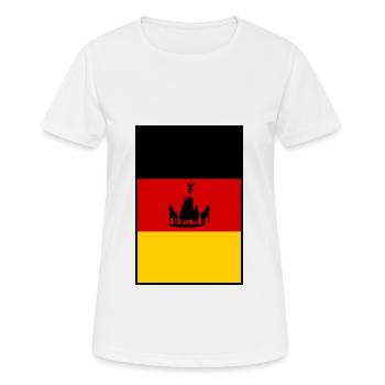 Germany Brandenburg Gate - Women's Breathable T-Shirt - white - Front - AI Model Female 172 dark (172cm)