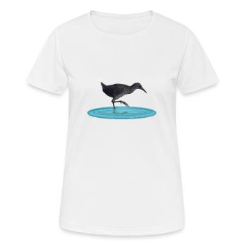 Water rail - Women's Breathable T-Shirt - white - Front - AI Model Female 172 dark (172cm)