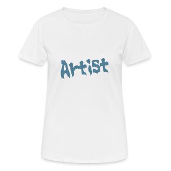 Artiste - T-shirt respirant Femme - blanc - Devant - AI Model Female 172 dark (172cm)