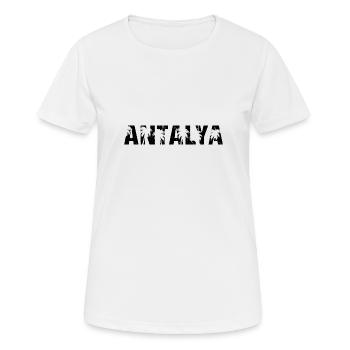 Antalya Palmiers Turquie - T-shirt respirant Femme - blanc - Devant - AI Model Female 172 dark (172cm)