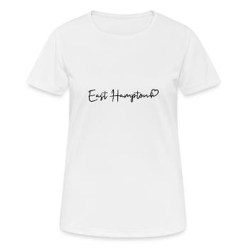 East Hampton heartbeat - Women's Breathable T-Shirt - white - Front - AI Model Female 172 dark (172cm)