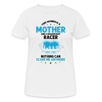 Drachenboot Trainer und Drachenboot - Frauen T-Shirt atmungsaktiv - Weiß - Vorne - AI Model Female 172 dark (172cm)