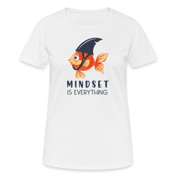 Mindset Motivation Success - Women's Breathable T-Shirt - white - Front - AI Model Female 172 dark (172cm)