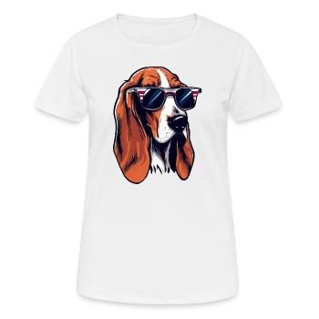 Australischer Foxhound Der Vorzeigehund - Frauen T-Shirt atmungsaktiv - Weiß - Vorne - AI Model Female 172 dark (172cm)