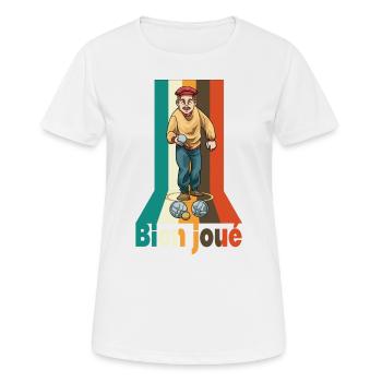 Petanque Petanque Geschenke für einen Petanque - Frauen T-Shirt atmungsaktiv - Weiß - Vorne - AI Model Female 172 dark (172cm)