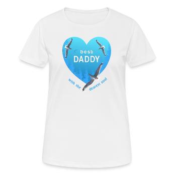 Best Daddy - Women's Breathable T-Shirt - white - Front - AI Model Female 172 dark (172cm)