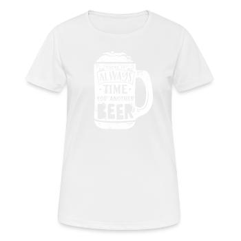 WEITERS BIER PARTIE TRINKEN GRILLEN SPRÜCHE MOTIVE - Frauen T-Shirt atmungsaktiv - Weiß - Vorne - AI Model Female 172 dark (172cm)