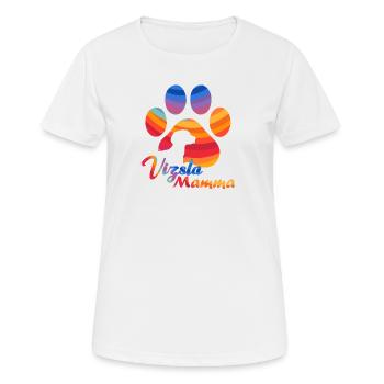 Vizsla Mamma - Rainbow - Frauen T-Shirt atmungsaktiv - Weiß - Vorne - AI Model Female 172 dark (172cm)
