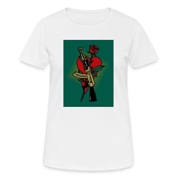 AK - 47 - Women's Breathable T-Shirt - white - Front - AI Model Female 172 dark (172cm)
