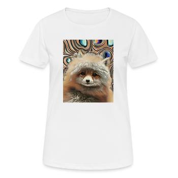 Bébés animaux mignons et moelleux - renard - T-shirt respirant Femme - blanc - Devant - AI Model Female 172 dark (172cm)