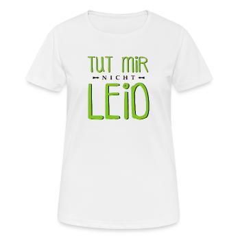 Tut mir nicht leid - Frauen T-Shirt atmungsaktiv - Weiß - Vorne - AI Model Female 172 dark (172cm)