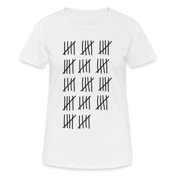 70th birthday - Women's Breathable T-Shirt - white - Front - AI Model Female 172 dark (172cm)