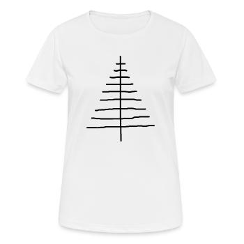 Fir tree - Women's Breathable T-Shirt - white - Front - AI Model Female 172 dark (172cm)