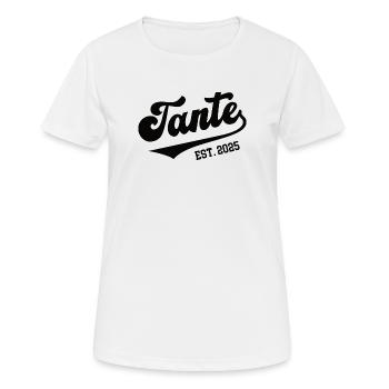 Tante Werden In 2025 Schwangerschaft Verkünden - Frauen T-Shirt atmungsaktiv - Weiß - Vorne - AI Model Female 172 dark (172cm)