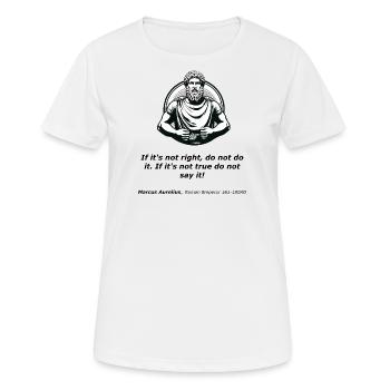 Ancient Wisdom-Integrity - Women's Breathable T-Shirt - white - Front - AI Model Female 172 dark (172cm)