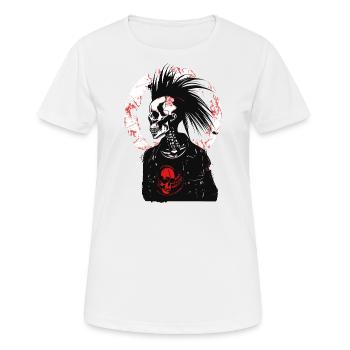 Horror Punk Zombie - Women's Breathable T-Shirt - white - Front - AI Model Female 172 dark (172cm)