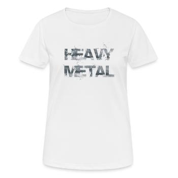 HEAVY MÉTAL - T-shirt respirant Femme - blanc - Devant - AI Model Female 172 dark (172cm)