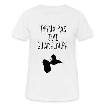 Guadeloupe 971 Guadeloupéen Guadeloupéenne Gwada - Women's Breathable T-Shirt - white - Front - AI Model Female 172 dark (172cm)