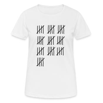 50th birthday - Women's Breathable T-Shirt - white - Front - AI Model Female 172 dark (172cm)