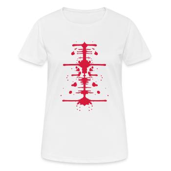 Gespiegeltes Blut - Frauen T-Shirt atmungsaktiv - Weiß - Vorne - AI Model Female 172 dark (172cm)
